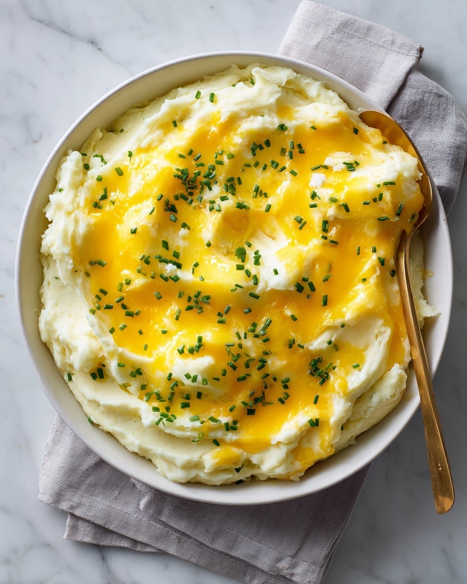 Baked Cheesy Mashed Potatoes Recipe - Recipe Image