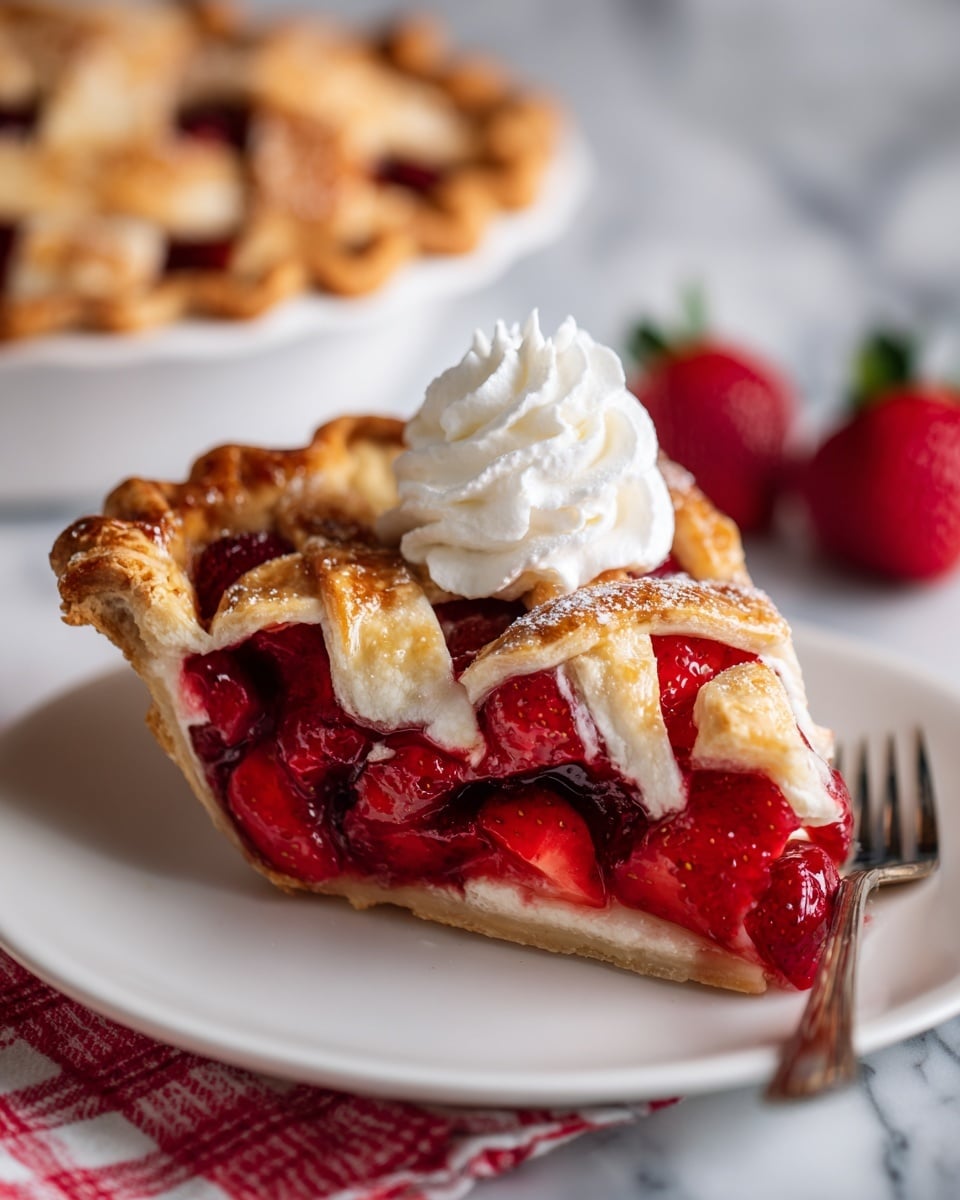 Strawberry Rhubarb Pie Recipe - Recipe Image
