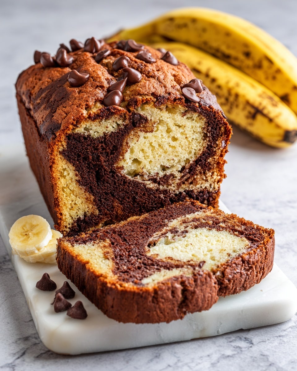 High Protein Chocolate Banana Bread Recipe - Recipe Image