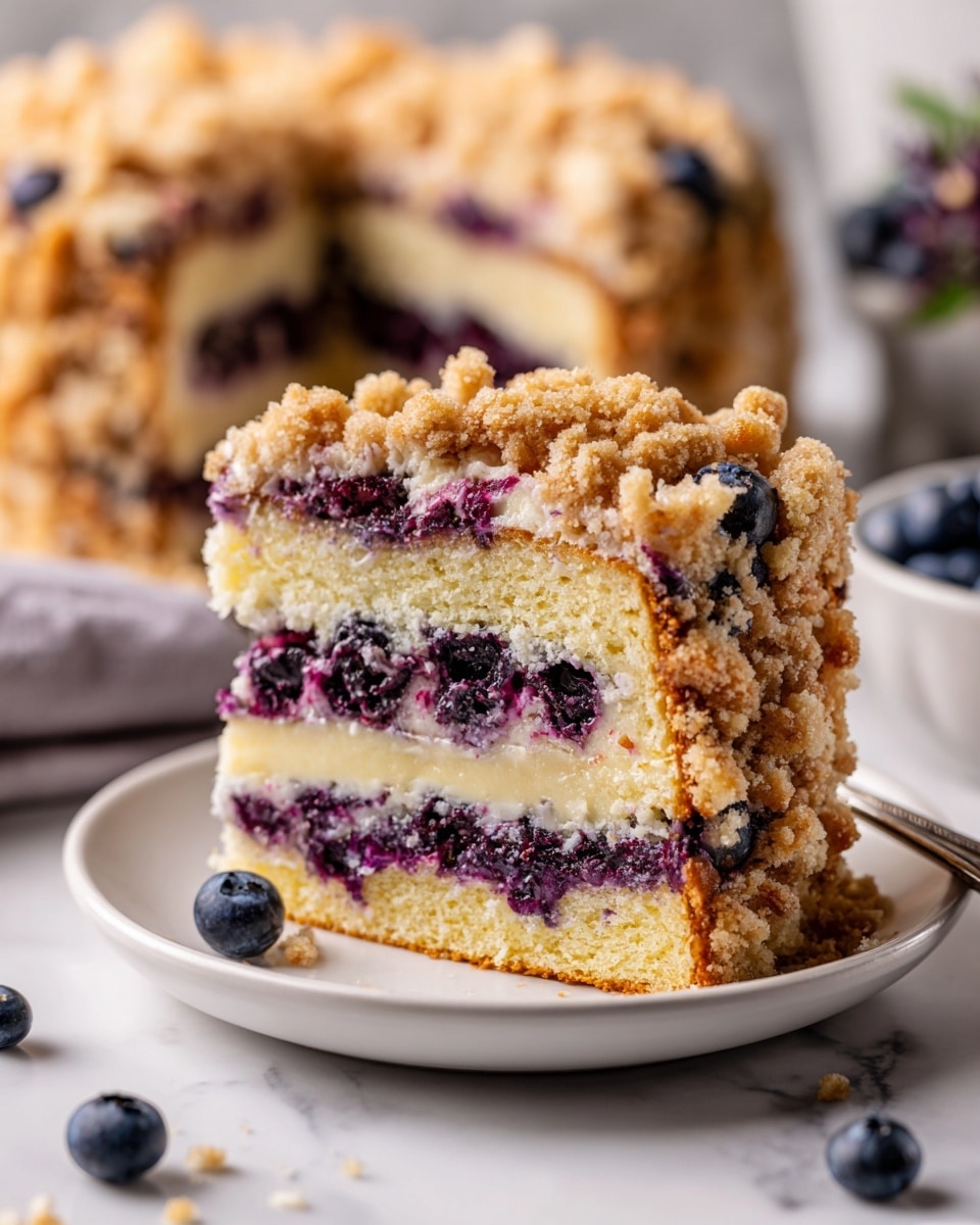 Blueberry Sour Cream Coffee Cake Recipe - Recipe Image