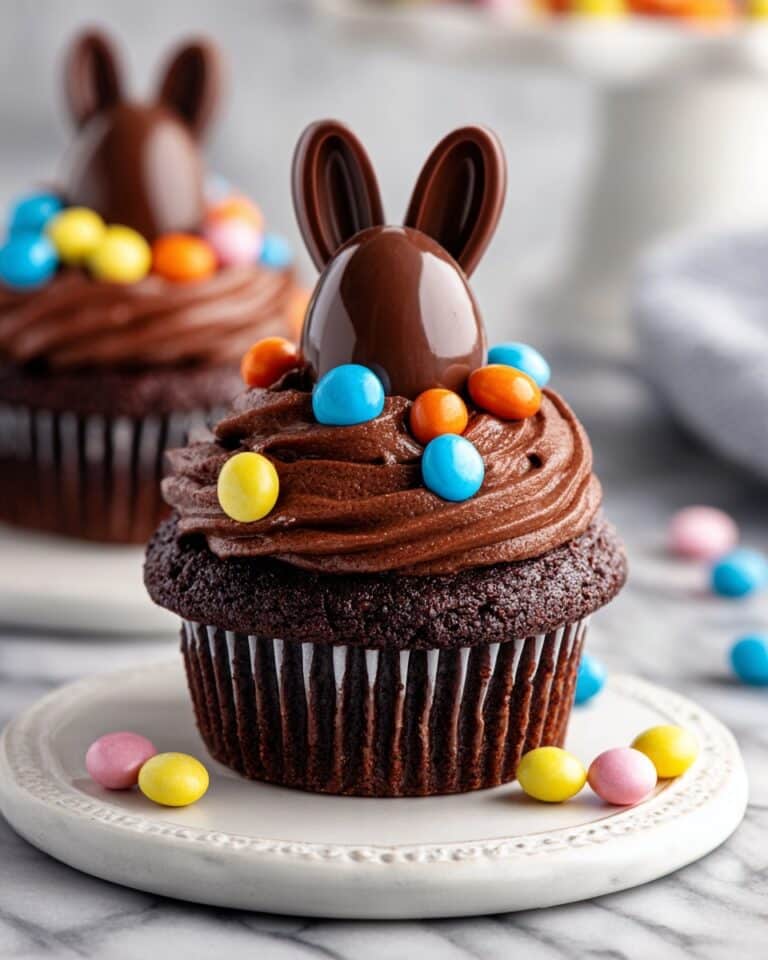 Easter Chocolate Bunny Surprise Cupcakes Recipe