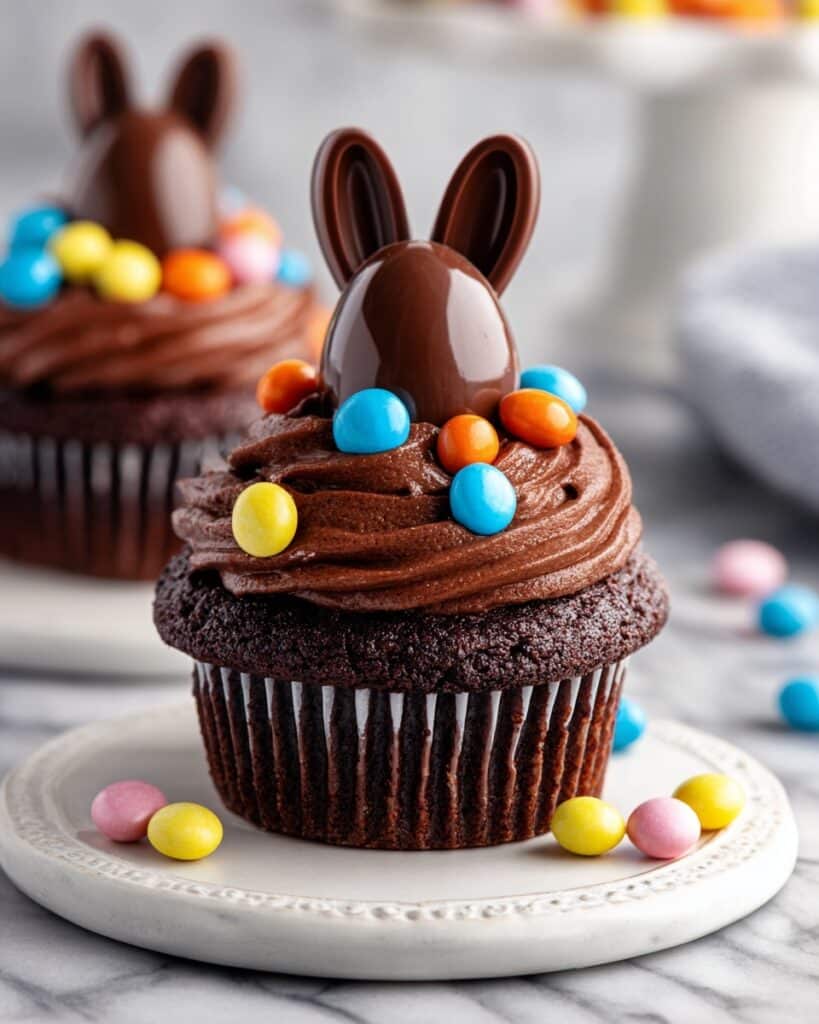 Easter Chocolate Bunny Surprise Cupcakes Recipe