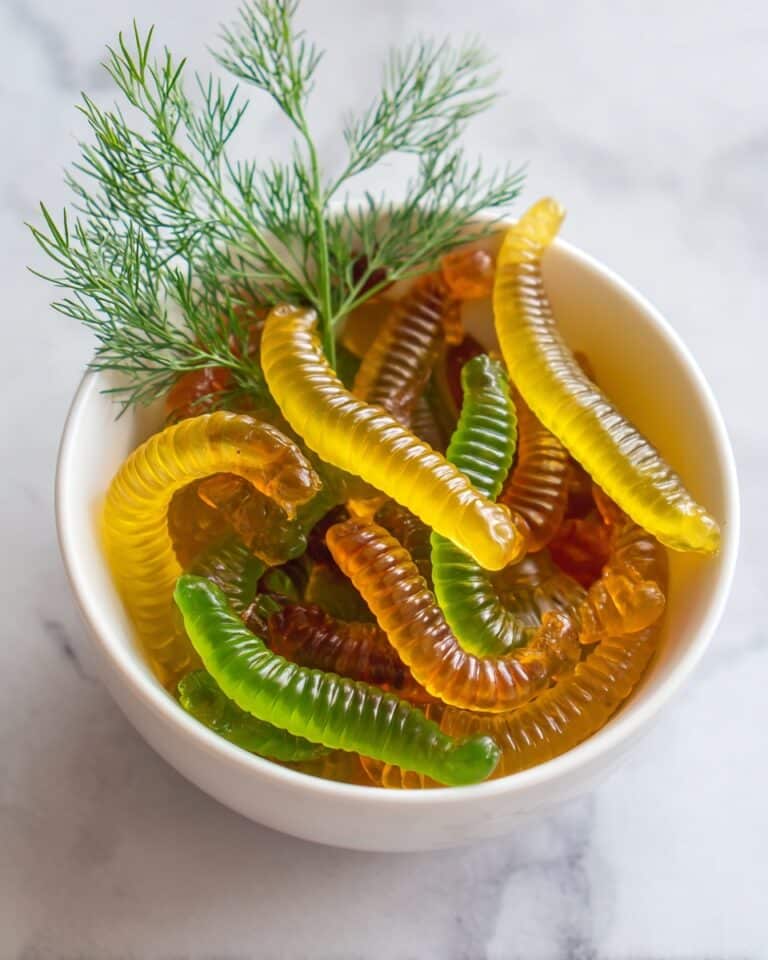 Homemade Dill Pickle Gummy Worms Recipe