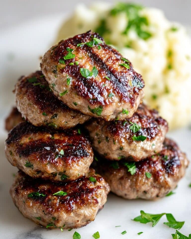 Lebanese Kafta Grilled Kebabs Recipe