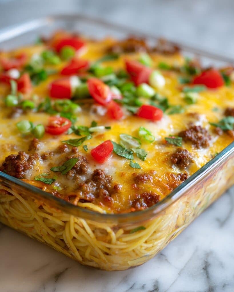 Taco Spaghetti Casserole Recipe