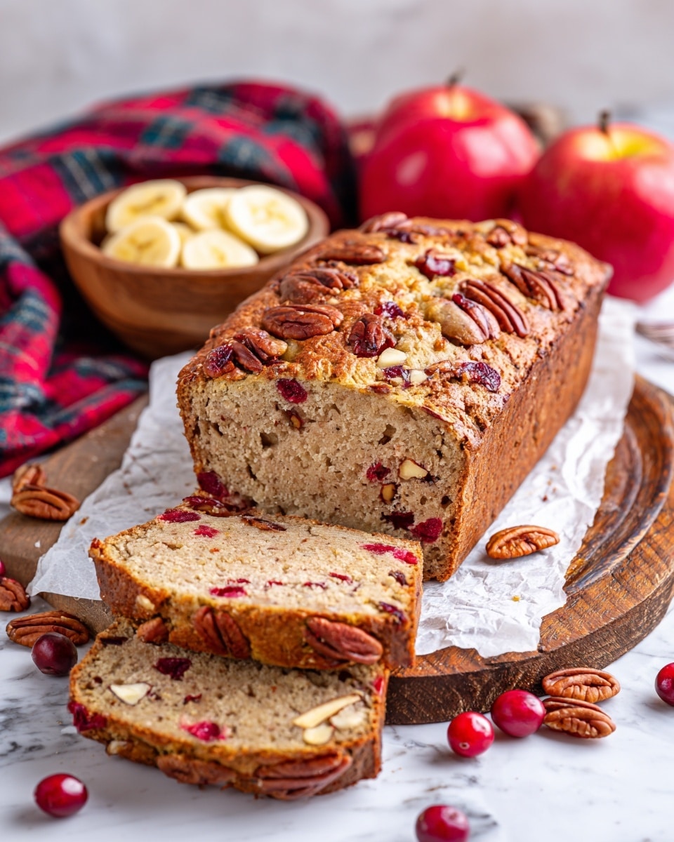 Easy Cranberry Banana Nut Bread Recipe - Recipe Image