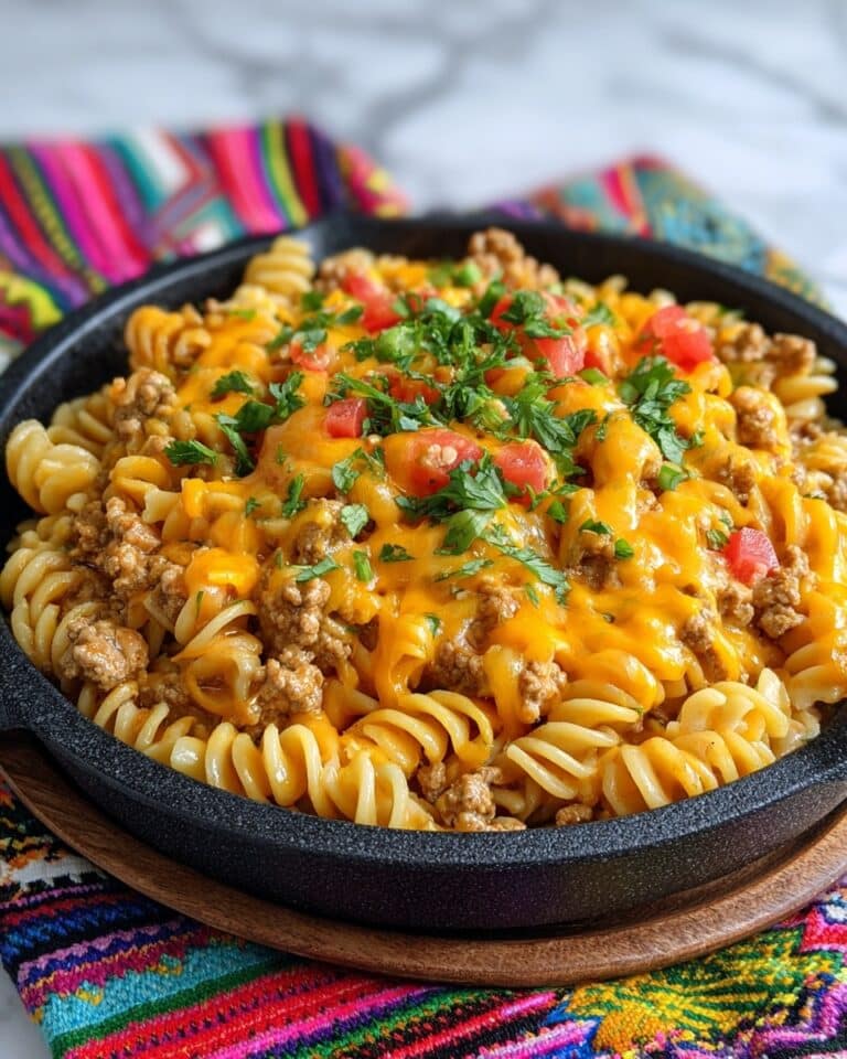 One-Pot Cheesy Taco Pasta Recipe