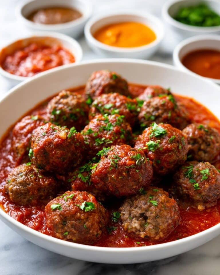 Mini Meatballs with Marinara Sauce Recipe