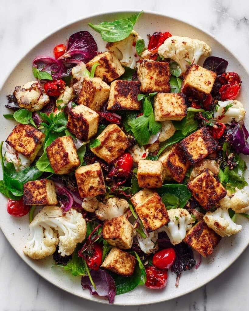 Harissa Tofu Salad Recipe