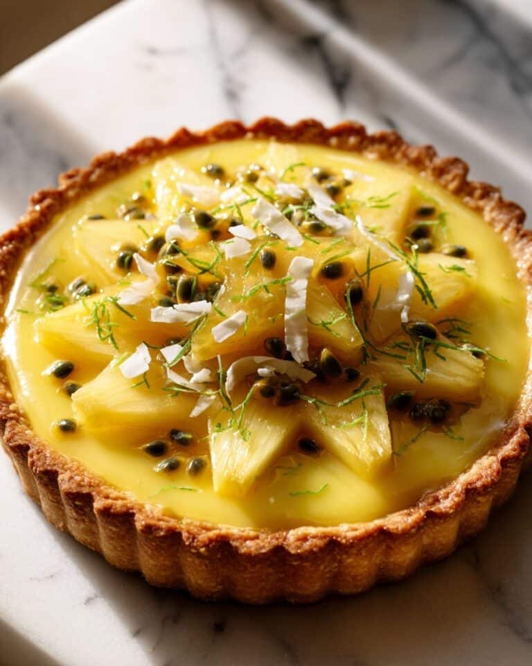 Mango and Passionfruit ANZAC Tart Recipe