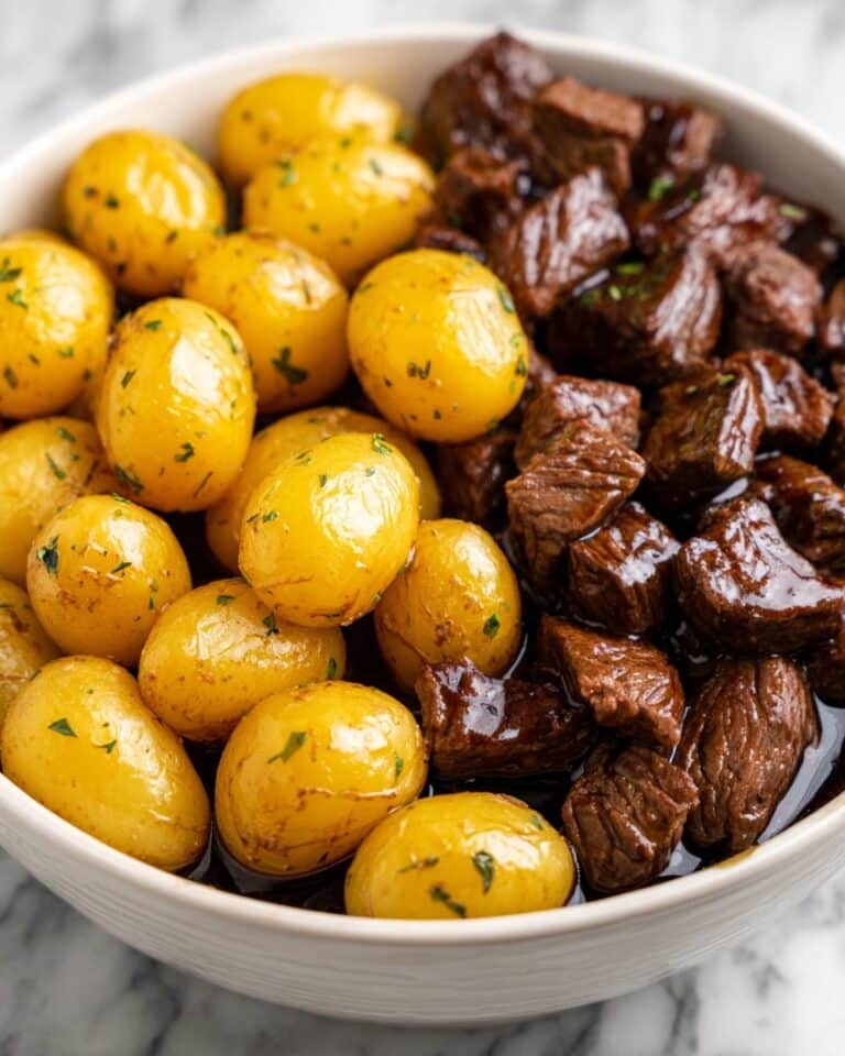 Garlic Butter Beef Bites in the Slow Cooker Recipe