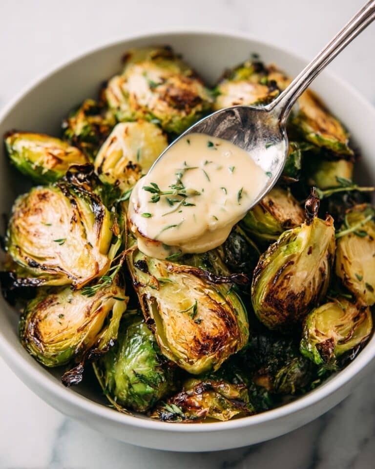 Crispy Fried Brussels Sprouts with Lemon Aioli Recipe