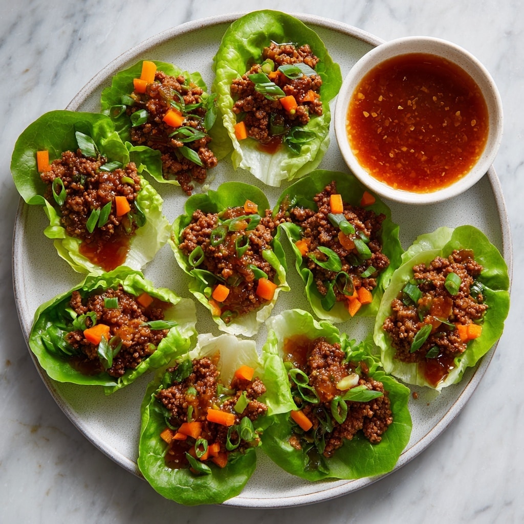 Thai Basil Beef Lettuce Wraps Recipe