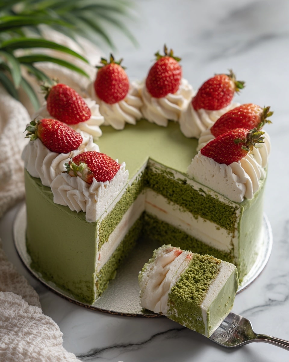 Matcha Tres Leches Cake Recipe - Recipe Image