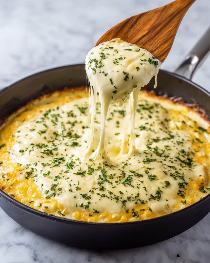 Roasted Corn Queso Fundido Recipe