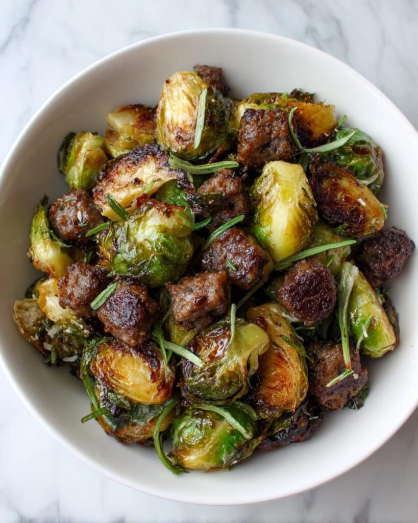 Five-Spice Brussels Sprouts and Sausage Stir-Fry Recipe