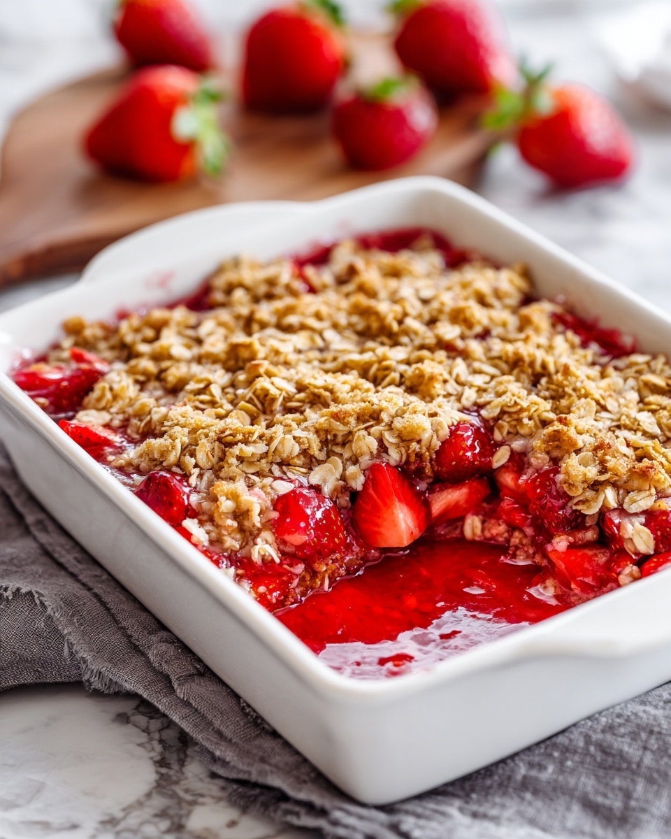 Strawberry Rhubarb Crisp Recipe - Recipe Image