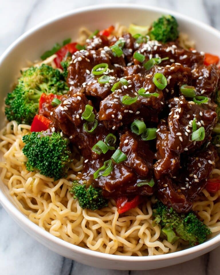 Sticky Beef Noodles Recipe