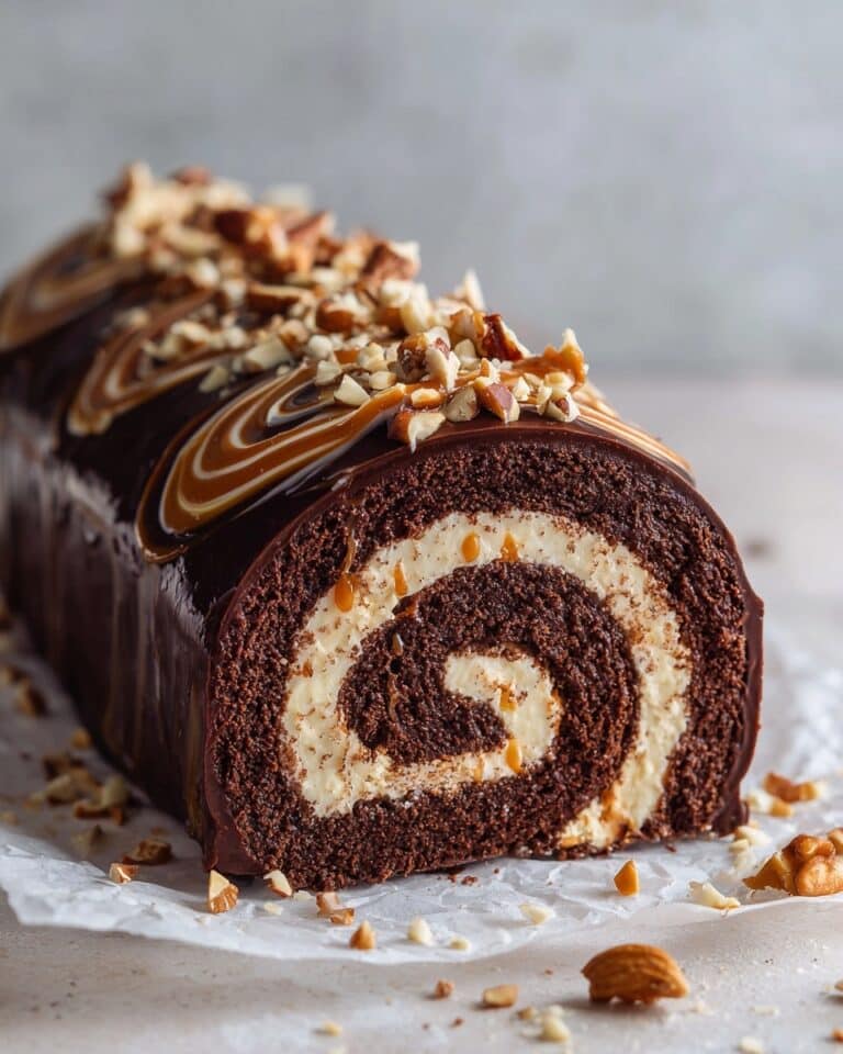 Decadent Chocolate Peanut Butter Cake Roll Recipe