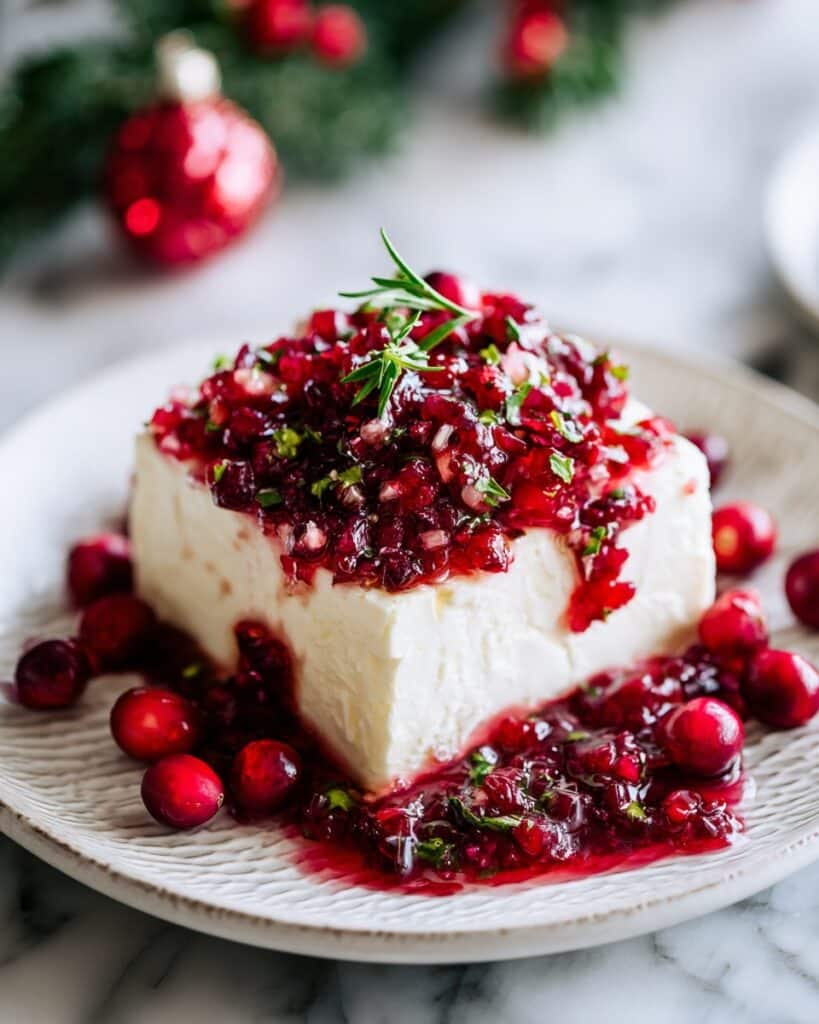 Holiday Cranberry Jalapeño Cream Cheese Dip Recipe