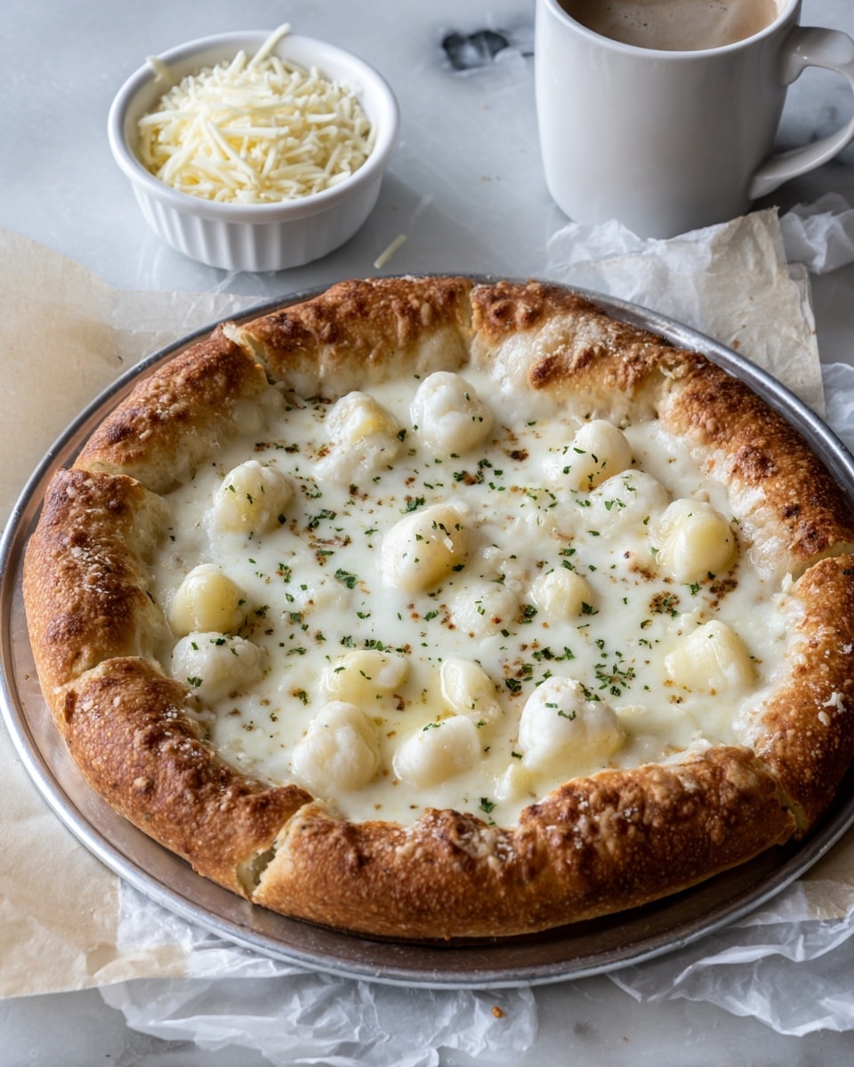 Creamy Garlic White Pizza Sauce Recipe - Recipe Image