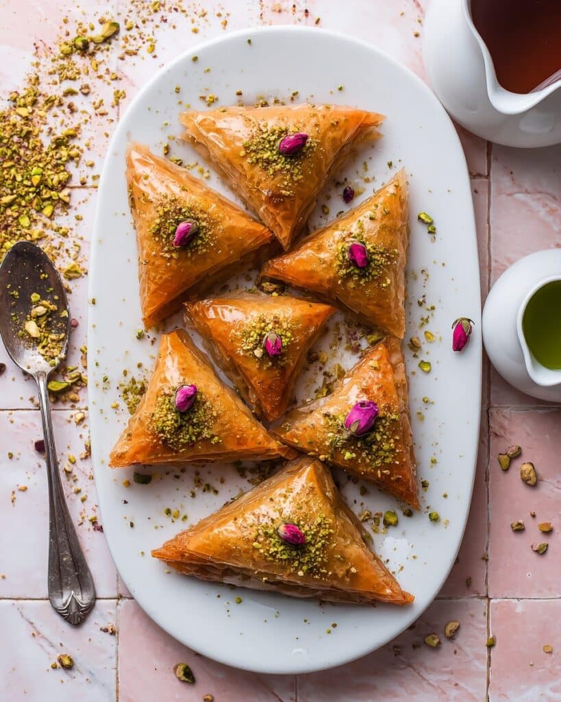 Warbat with Ashta and Simple Syrup Recipe