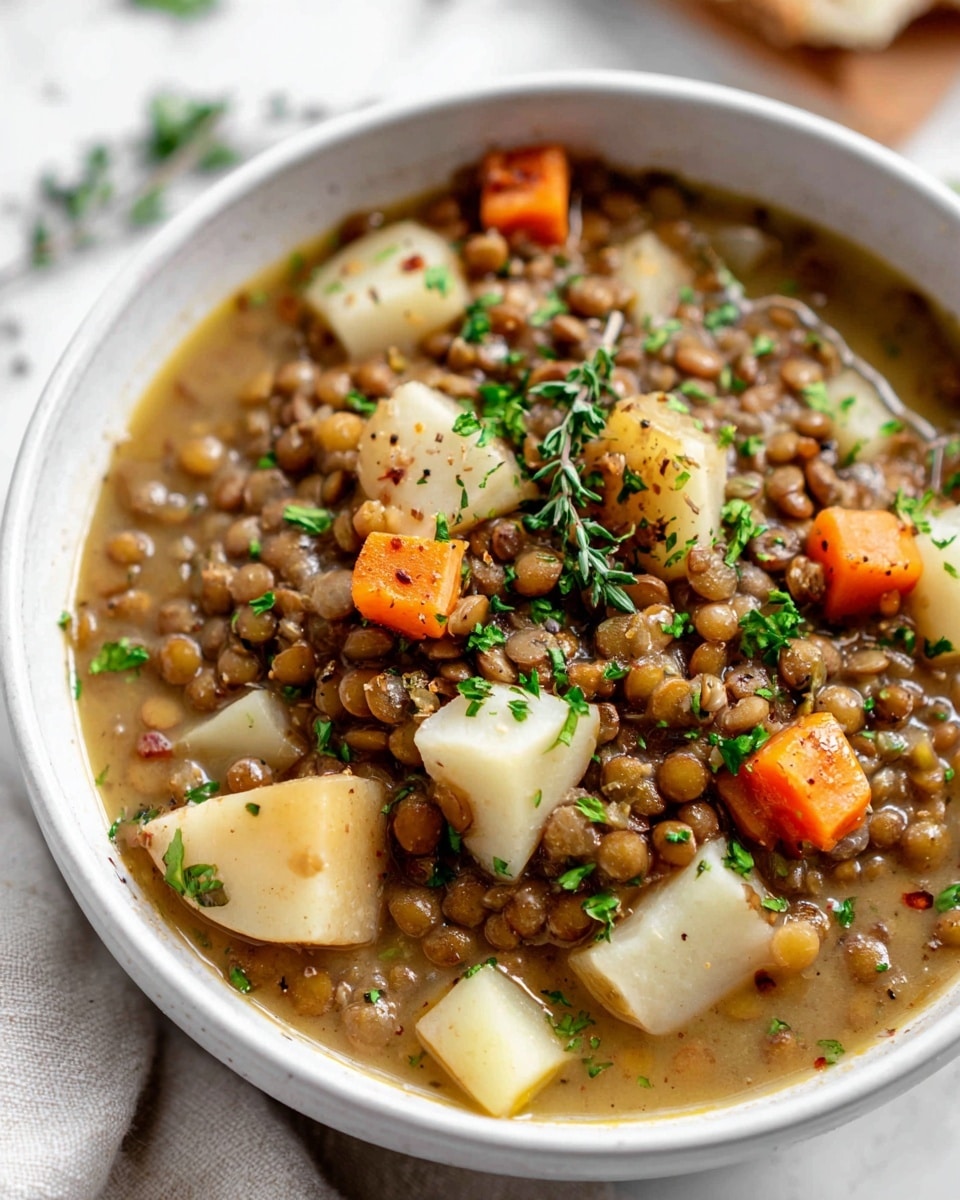 Carrot and Lentil Soup with Smoked Ham Hocks Recipe - Recipe Image