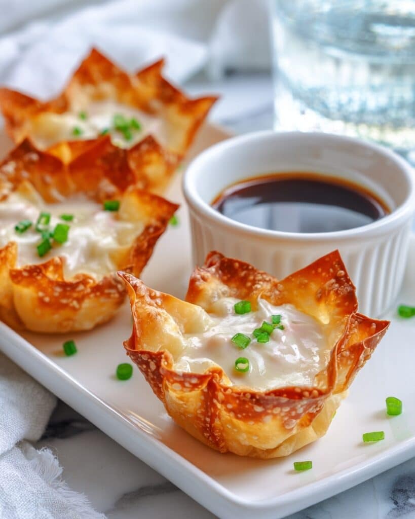 Baked Crab Rangoon Wontons Recipe