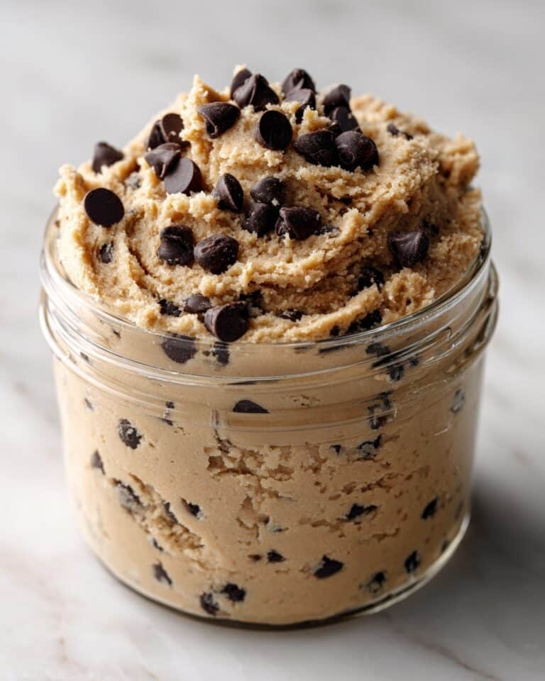 Protein-Packed Chickpea Cookie Dough with Chocolate Chips Recipe