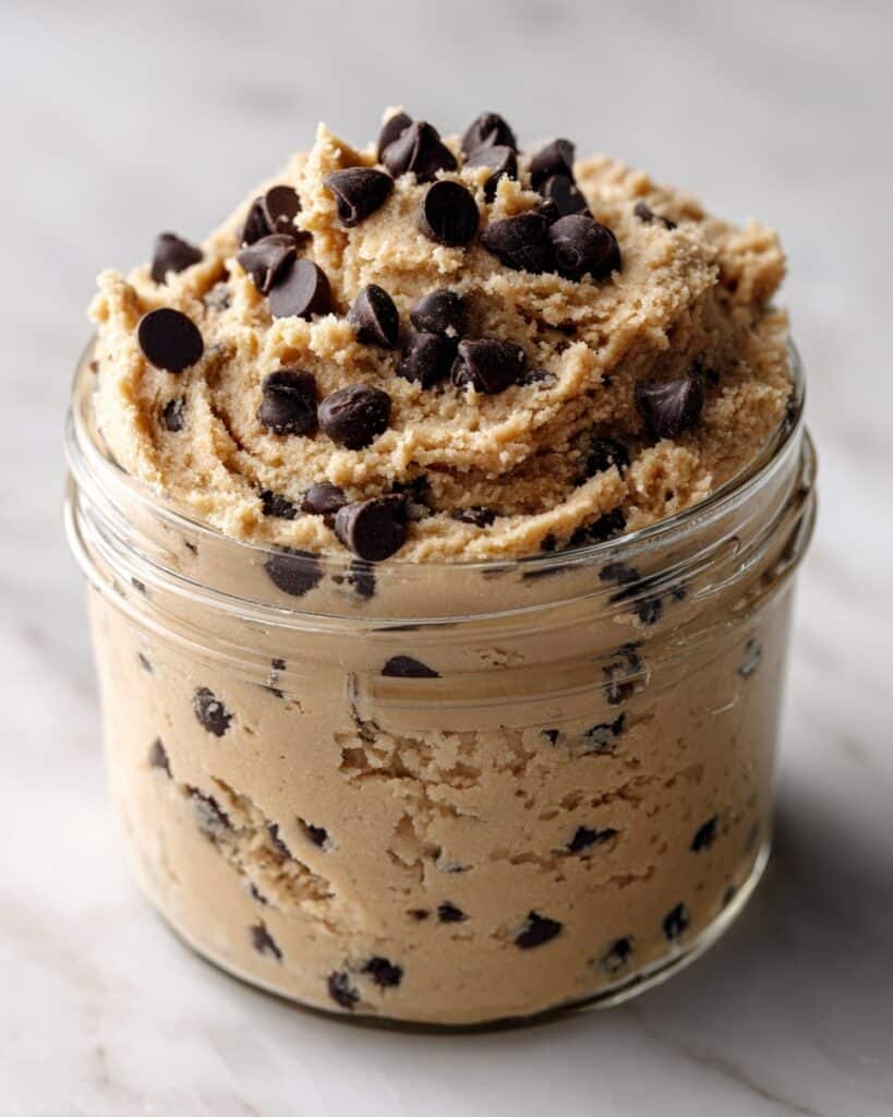 Protein-Packed Chickpea Cookie Dough with Chocolate Chips Recipe