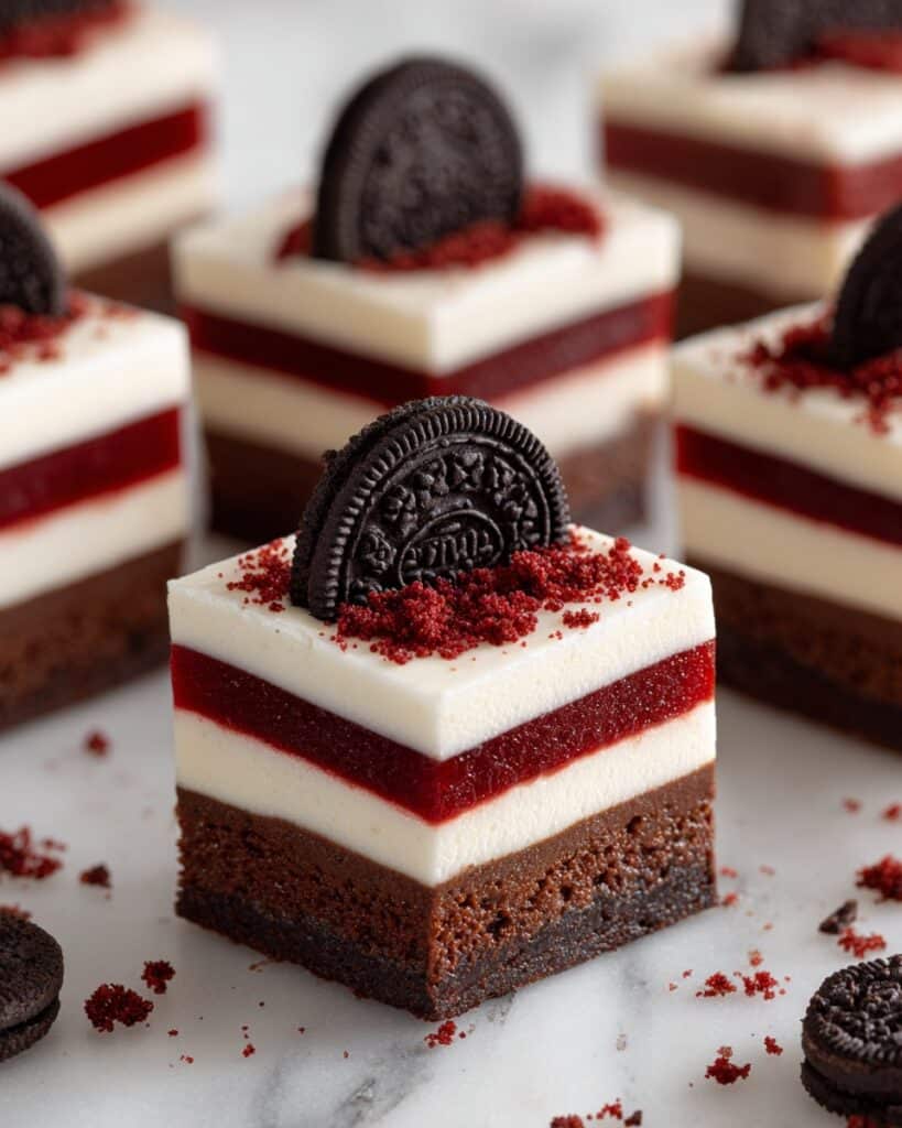 Cookies & Cream Red Velvet Brownies Recipe