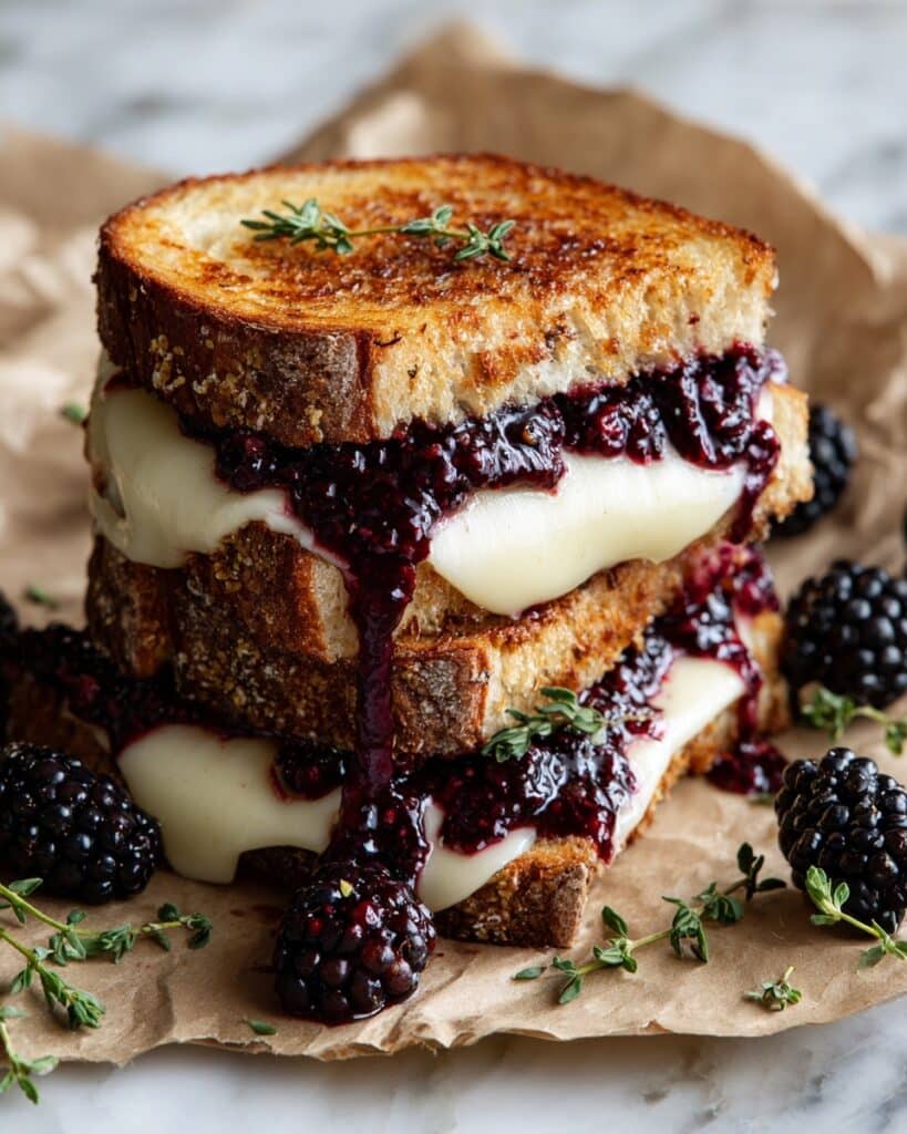Blackberry Balsamic and Brie Grilled Cheese Recipe