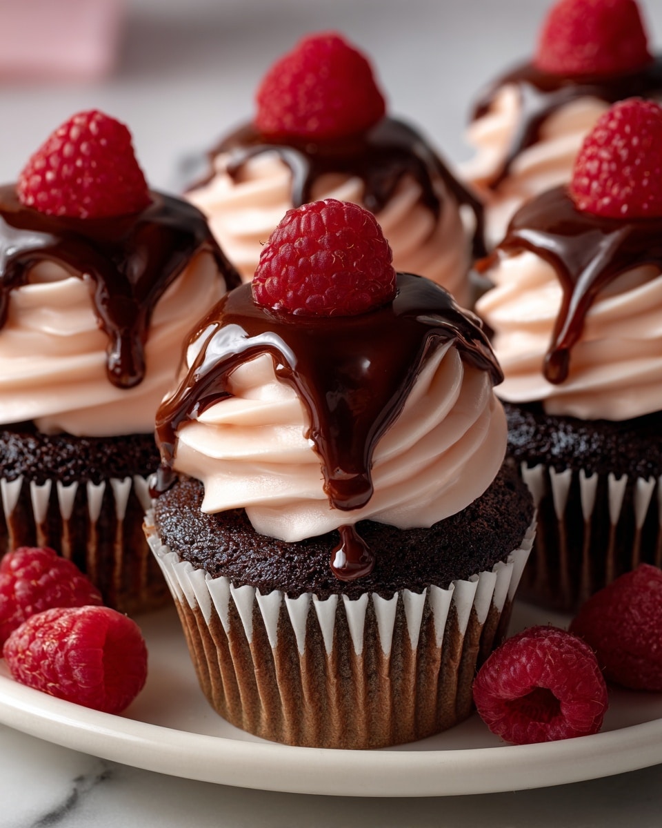 Chocolate Raspberry Cupcakes Recipe - Recipe Image