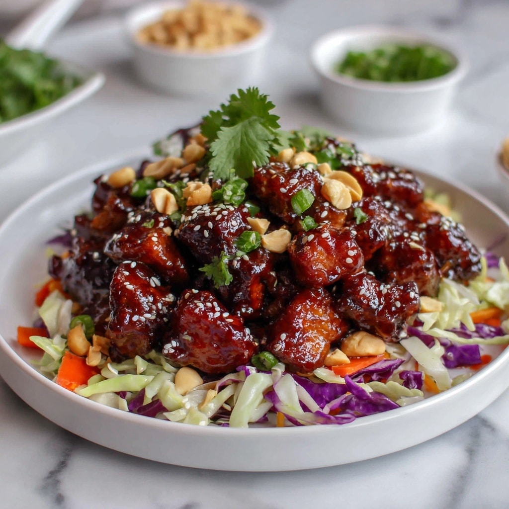 Sesame Chicken Cabbage Crunch Salad Recipe - Recipe Image