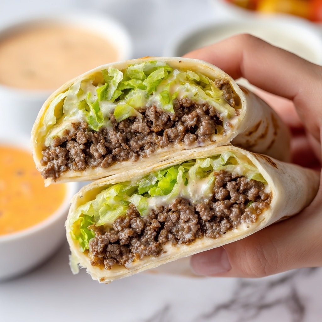 Big Mac Wraps Recipe - Recipe Image