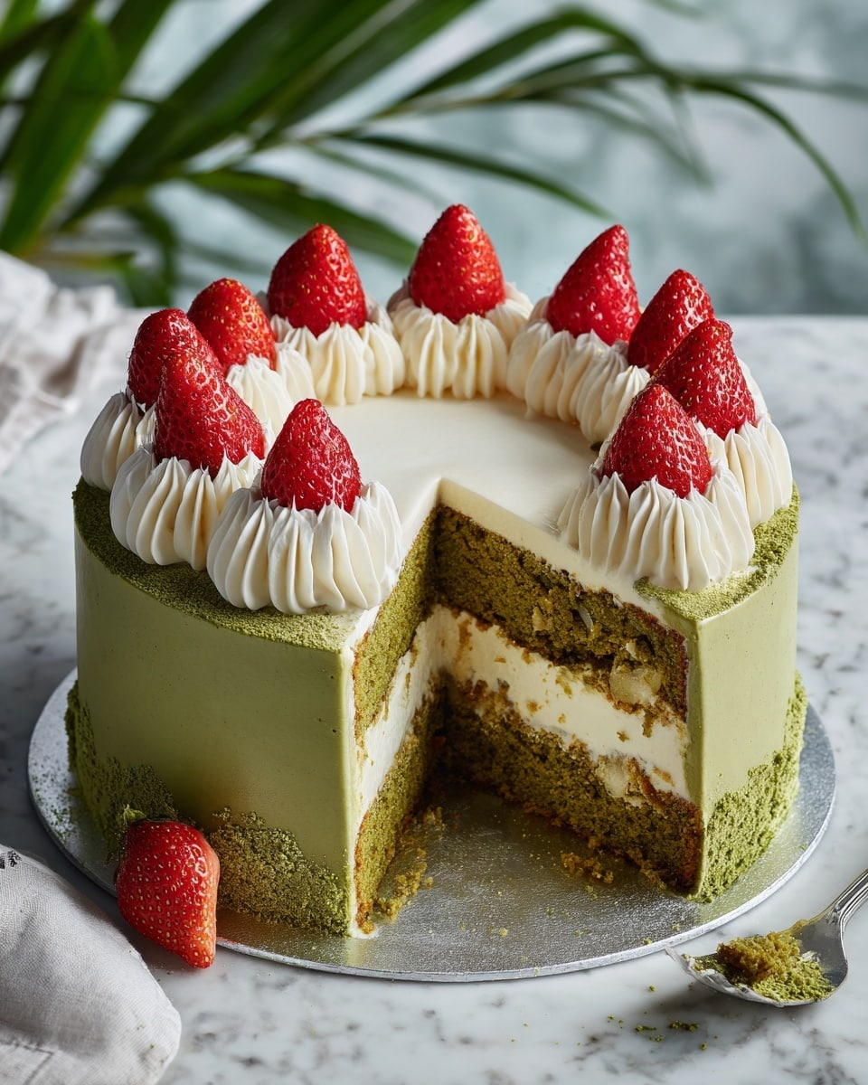 Matcha Tres Leches Cake Recipe - Recipe Image