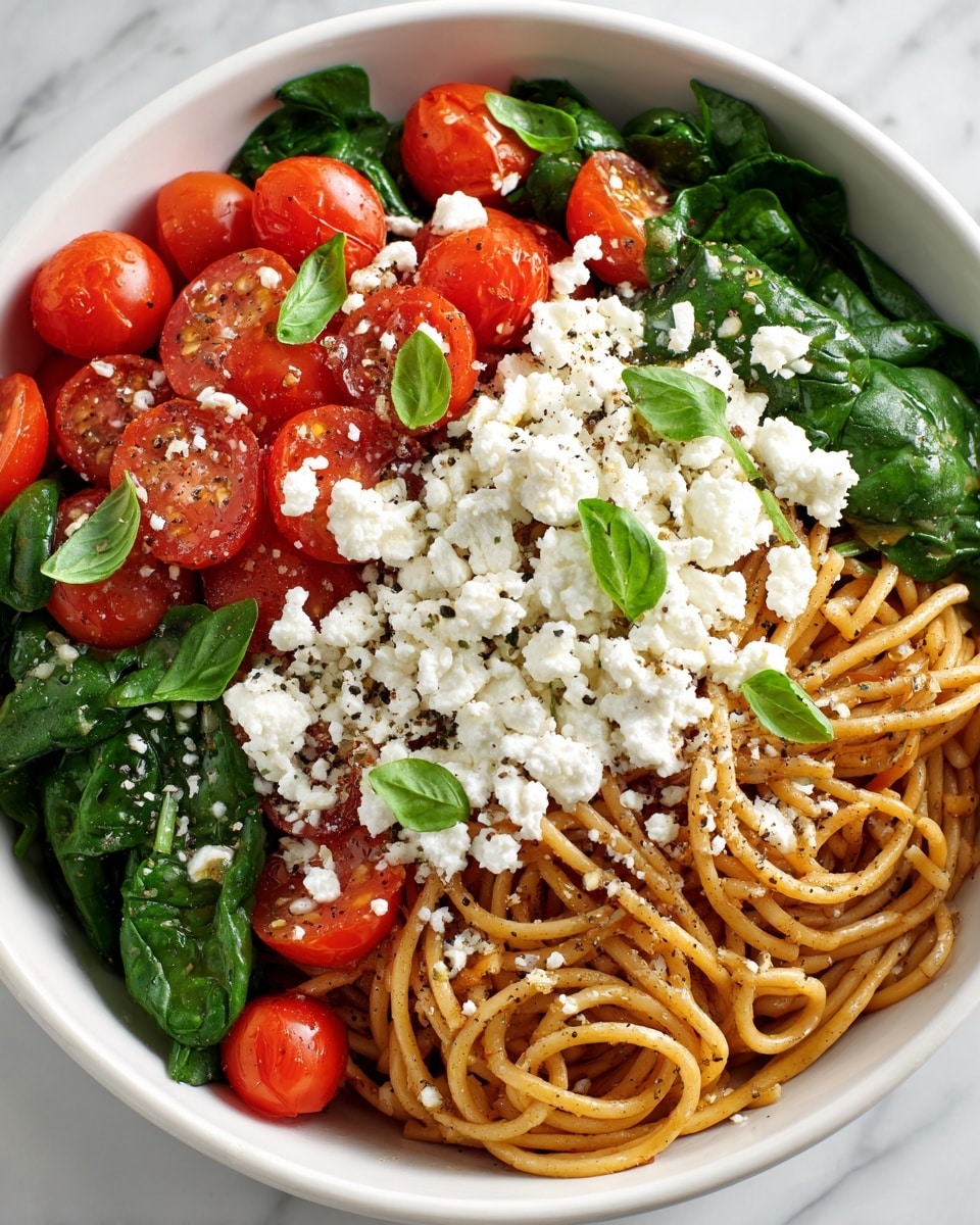 Pasta with Baked Feta and Cherry Tomatoes Recipe - Recipe Image