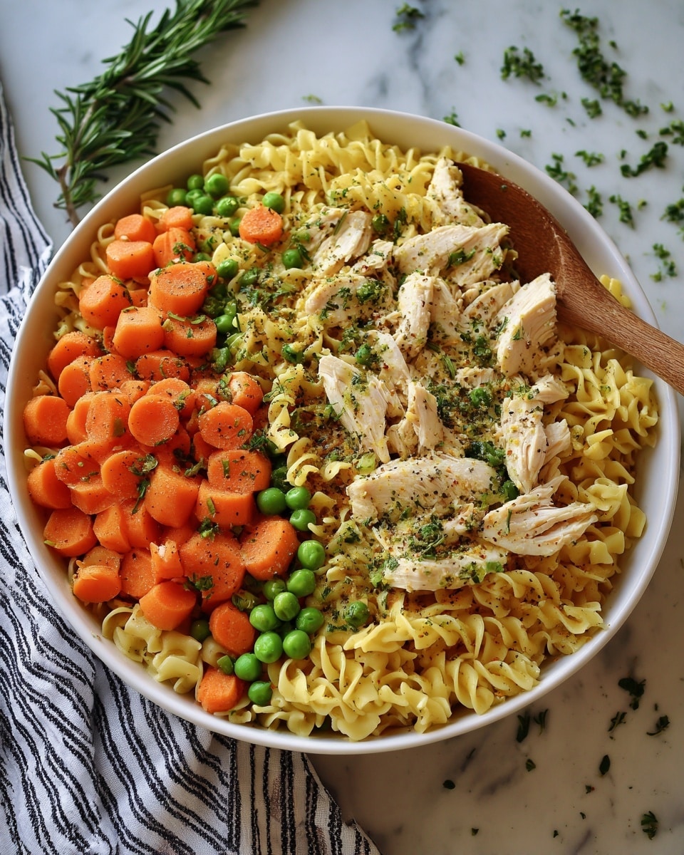 Chicken Pot Pie Pasta Recipe - Recipe Image