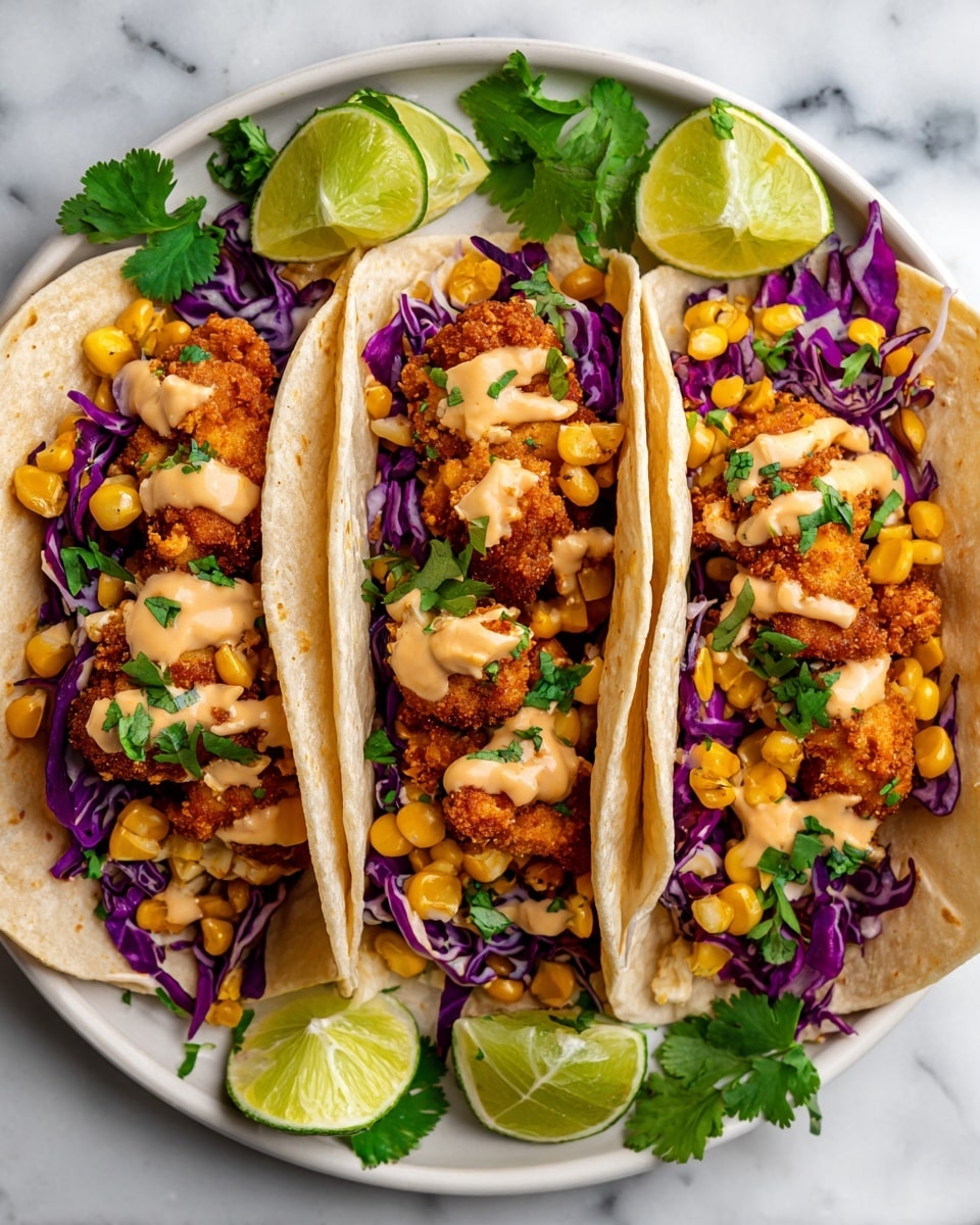 Crispy Fried Chicken Tacos Recipe - Recipe Image