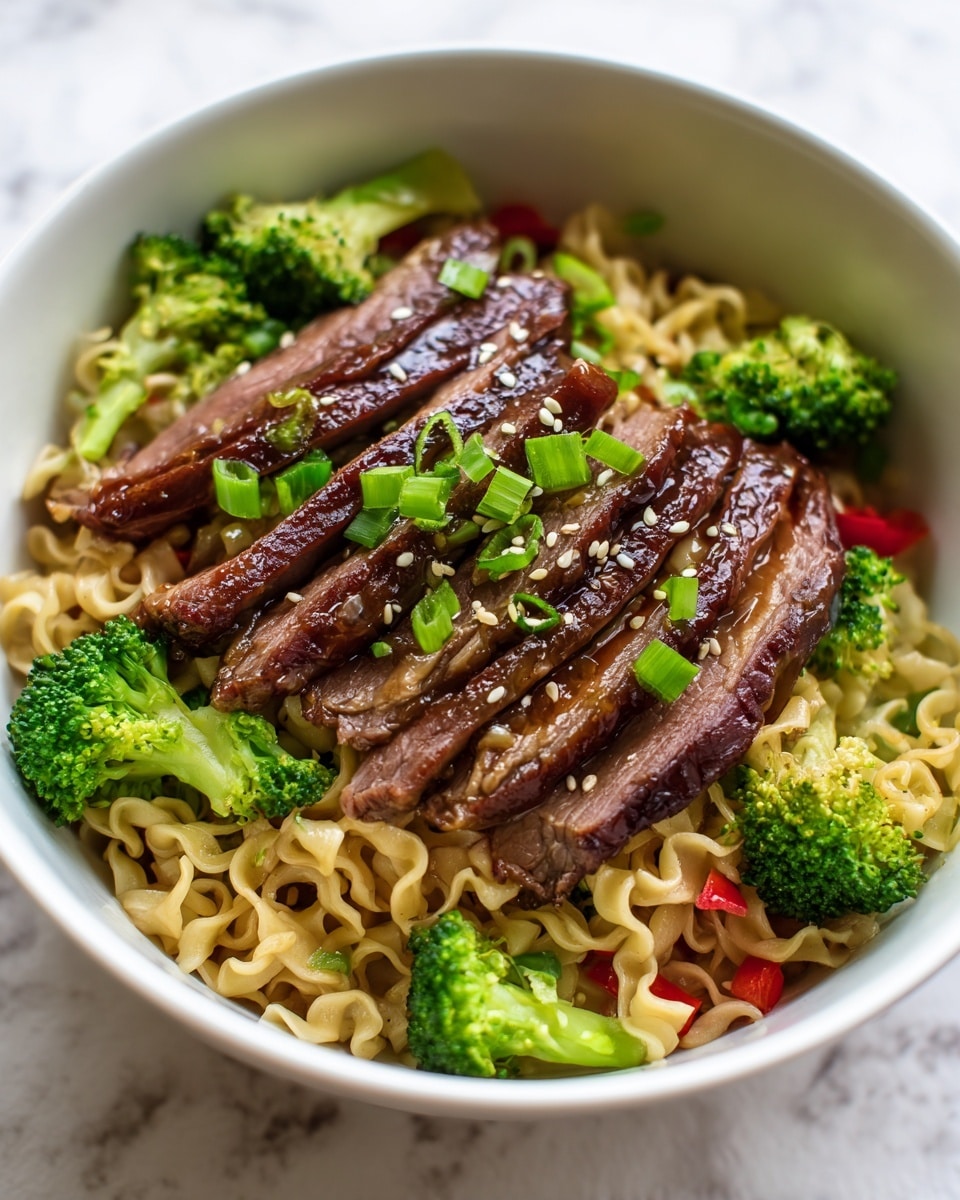 Sticky Beef Noodles Recipe - Recipe Image