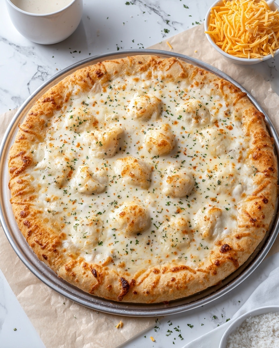 Creamy Garlic White Pizza Sauce Recipe - Recipe Image