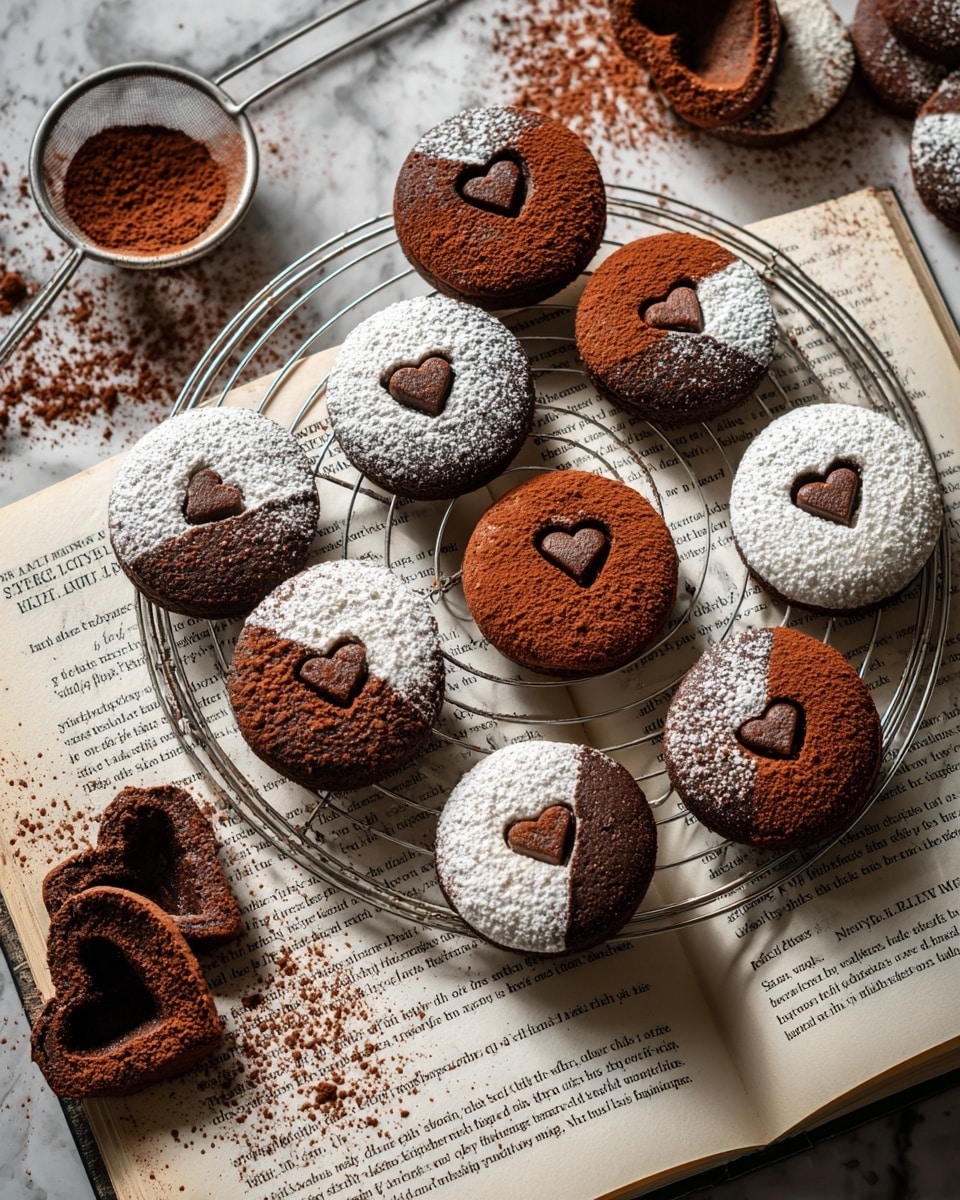 Linzer Heart Cookies with Chocolate Filling Recipe - Recipe Image