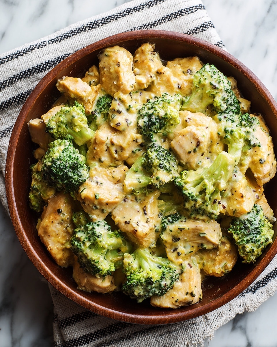 Chicken with Broccoli in a Creamy Cheesy Sauce Recipe - Recipe Image