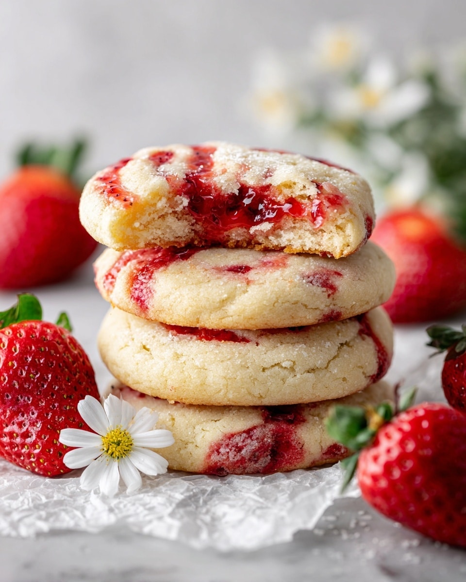 Strawberry Cheesecake Cookies Recipe - Recipe Image