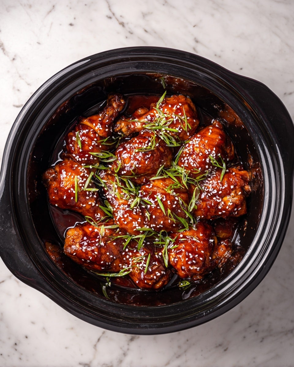 Slow Cooker Honey Garlic Chicken Recipe - Recipe Image