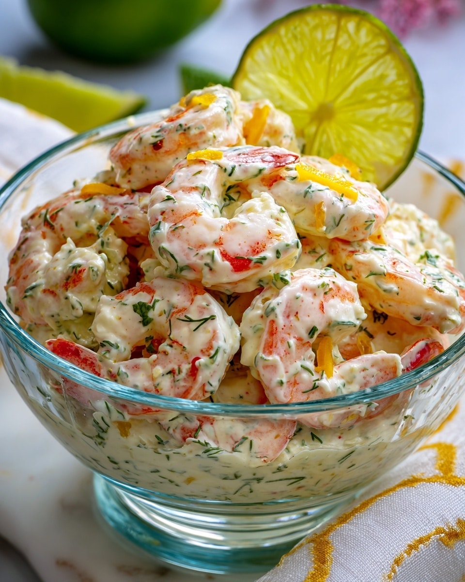 Lemon Herb Shrimp Salad with Fresh Vegetables Recipe - Recipe Image