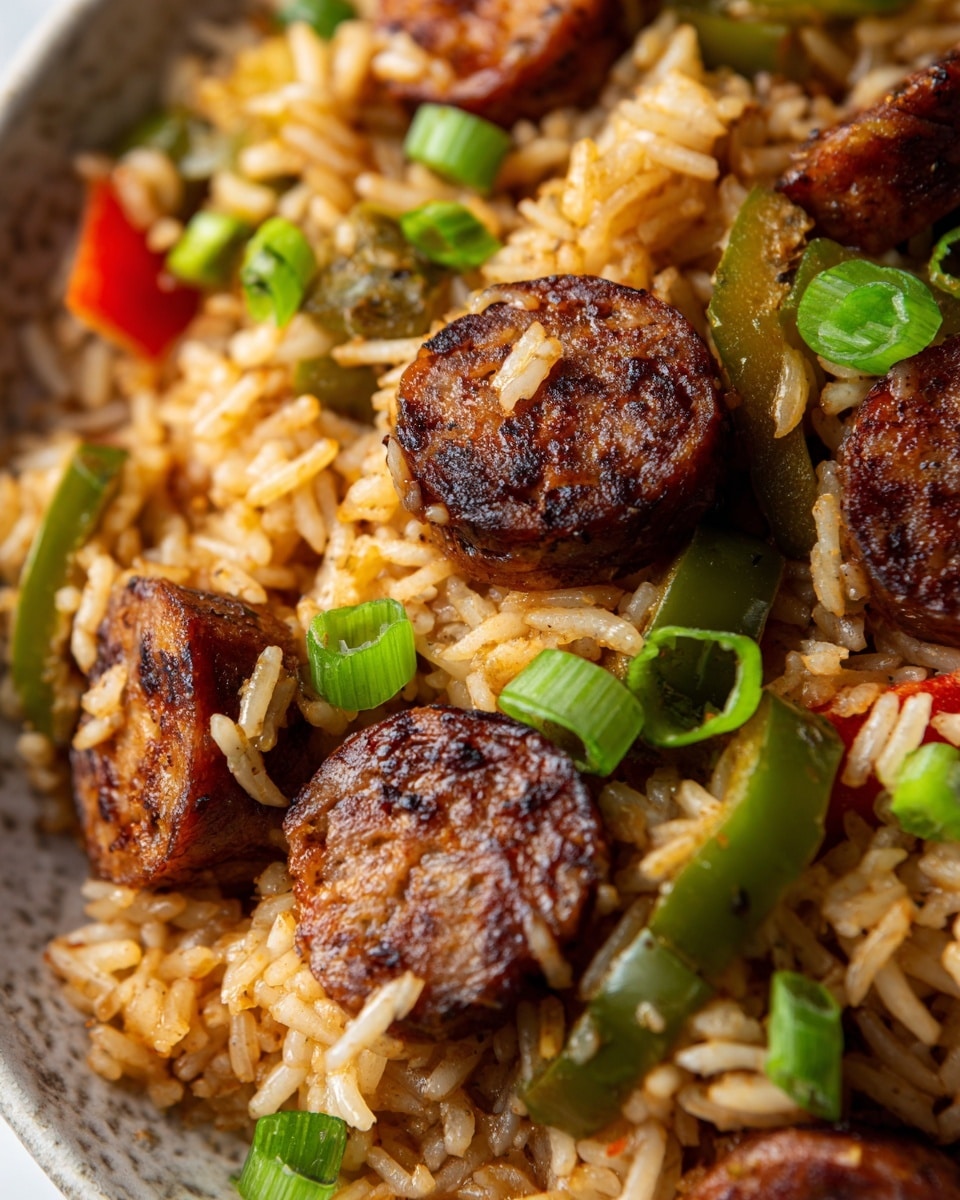 Cajun Sausage and Rice Skillet Recipe - Recipe Image