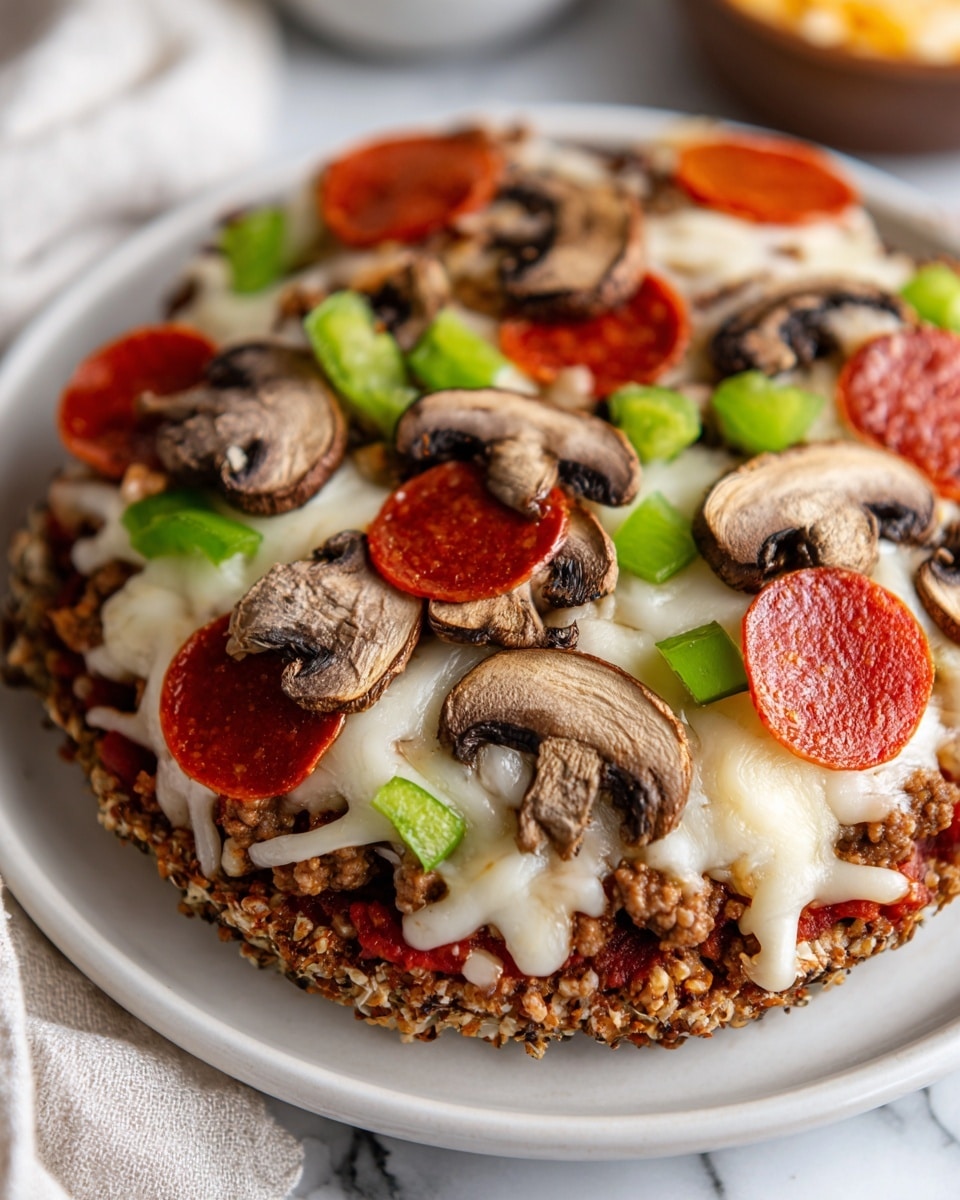 Low Carb Crustless Pizza Bowl Recipe - Recipe Image