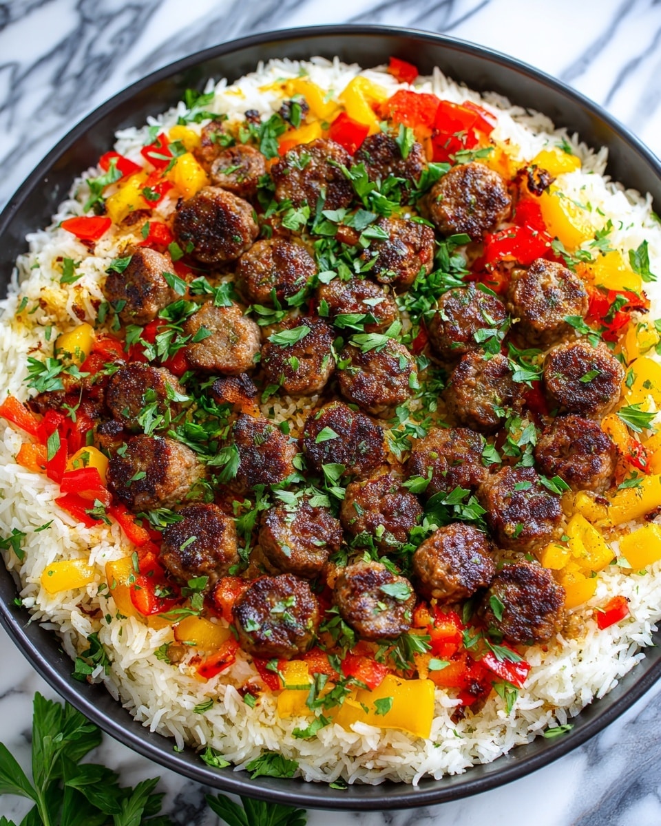 Sausage and Rice Skillet: A Flavor-Packed One-Pan Meal Recipe - Recipe Image