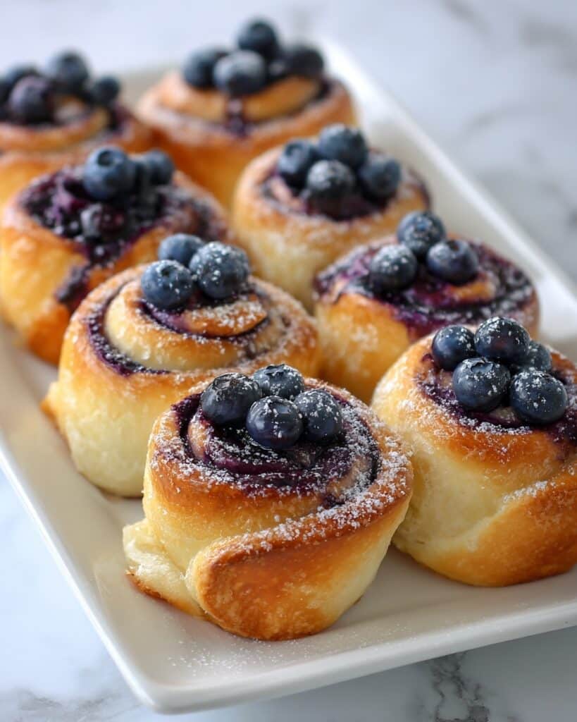 Blueberry Cheesecake Swirl Rolls Recipe
